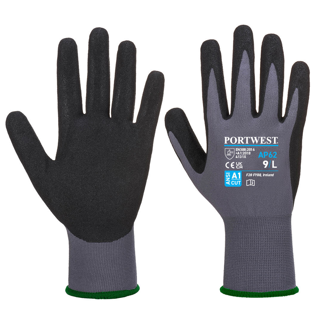 Grip 15 Nitrile Sandy Aqua Glove - view 1
