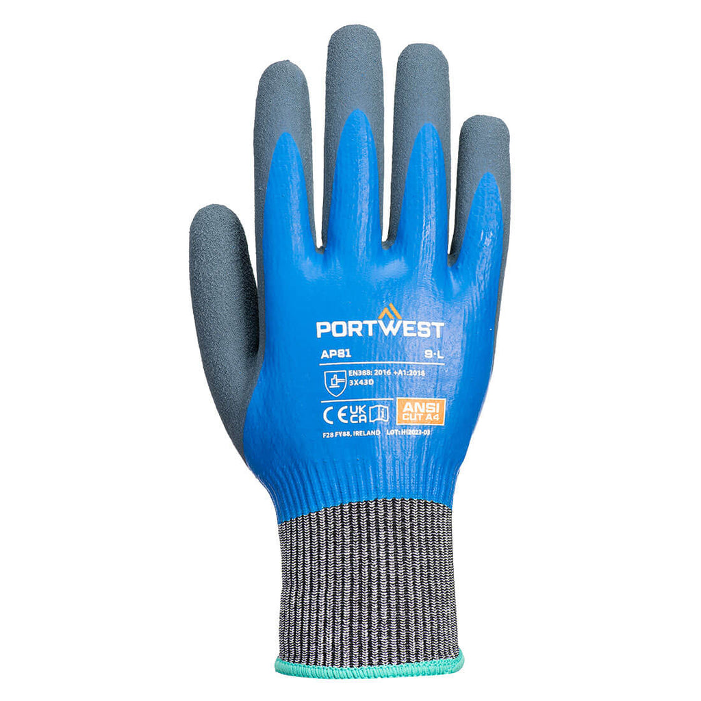 Cut D13 Latex Aqua Glove - view 1