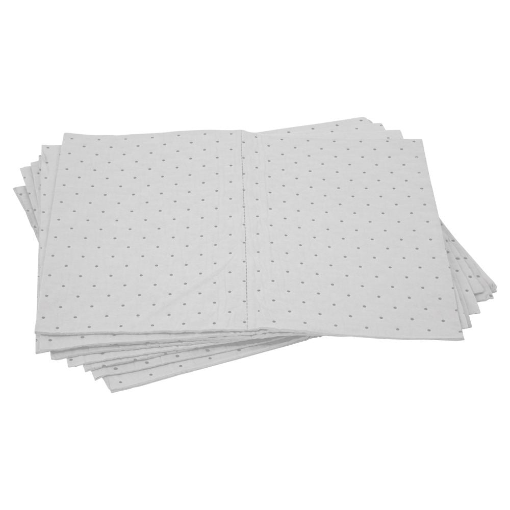 Absorbent Pad Oil Fuel White 10 Pack