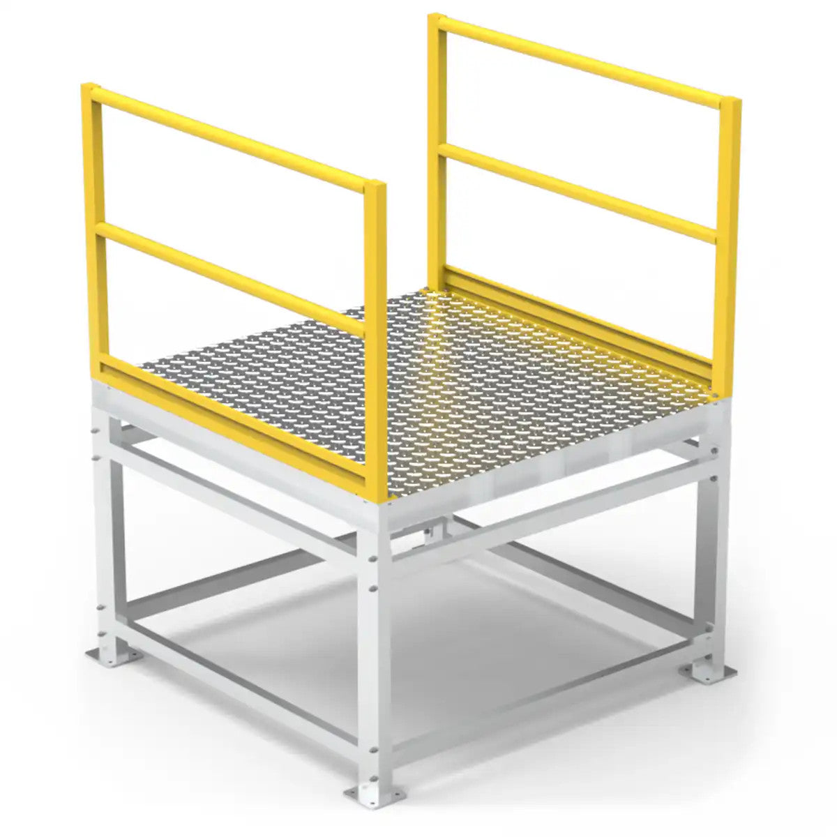 1000mm Height Landing Platform | Industrial Site Access | Star Aluminium, view 3