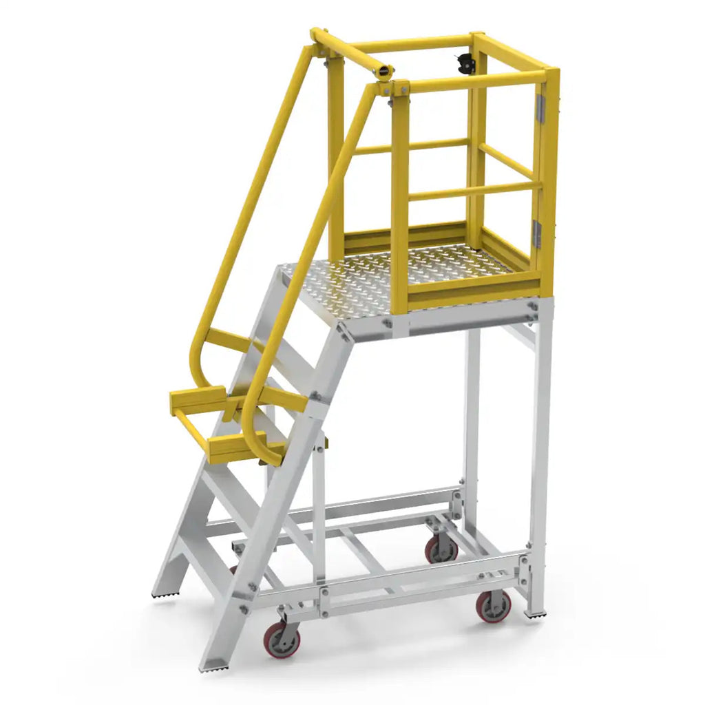 4-Step Aluminium Platform | Warehouse Access | Star Aluminium, view 2