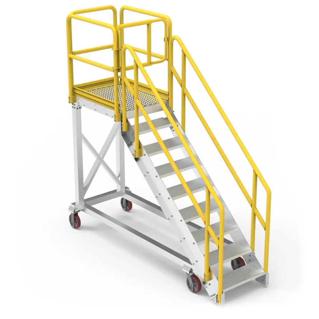 400mm Platform Height Step Ladder | Warehouse Access | Star Aluminium, view 3