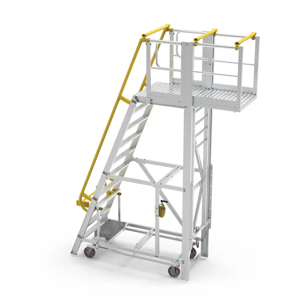 10 Step Aluminium Platform | Industrial Maintenance | Star Aluminium, view 2