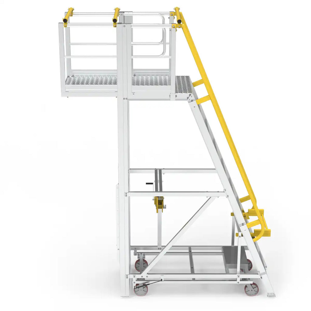 10 Step Aluminium Platform | Industrial Maintenance | Star Aluminium, view 4