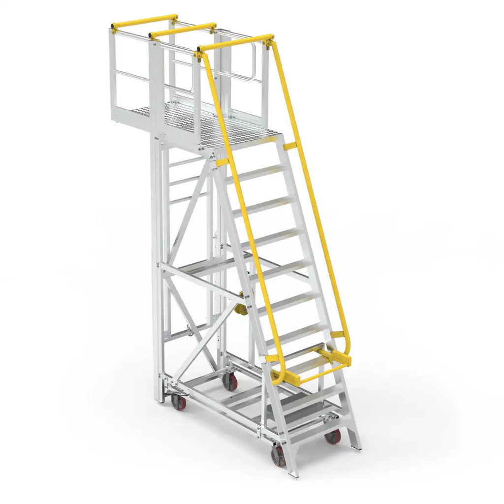 10 Step Aluminium Platform | Industrial Maintenance | Star Aluminium, view 5