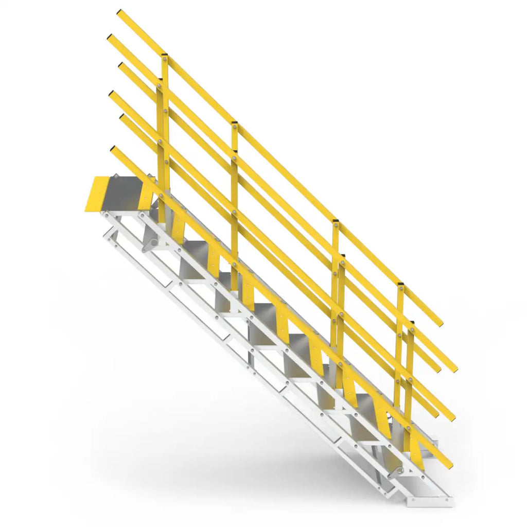 1290-2100mm Height Range Stair | Industrial Maintenance | Star Aluminium, view 3