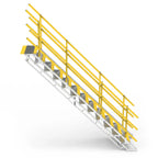 12-Step Aluminium Self Levelling Stair | Construction Sites | Star Aluminium, view 2