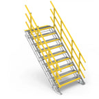 9 Step 1200mm Wide Self Levelling Stair | Industrial Sites | Star Aluminium, view 2