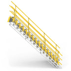 15 Step 1200mm Wide Self Levelling Stair | Industrial Sites | Star Aluminium, view 2