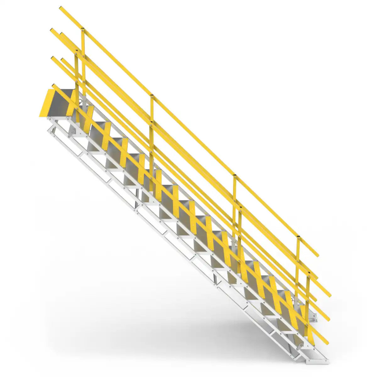 15 Step 1200mm Wide Self Levelling Stair | Industrial Sites | Star Aluminium, view 2