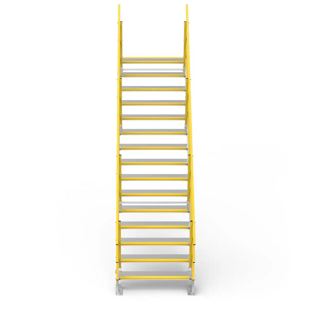 15 Step 1200mm Wide Self Levelling Stair | Industrial Sites | Star Aluminium, view 3