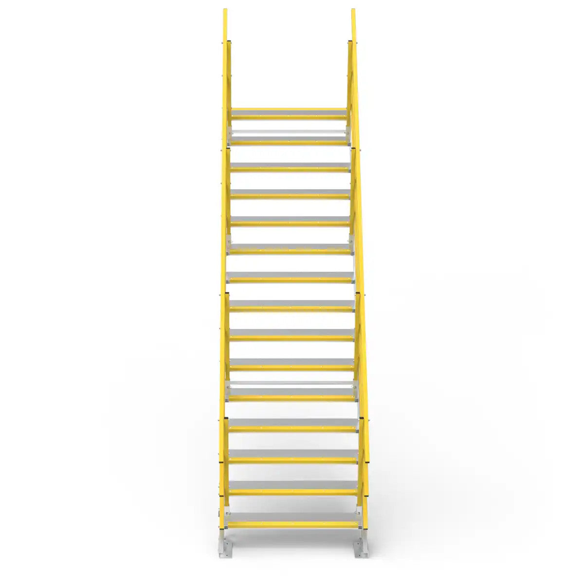 15 Step 1200mm Wide Self Levelling Stair | Industrial Sites | Star Aluminium, view 3