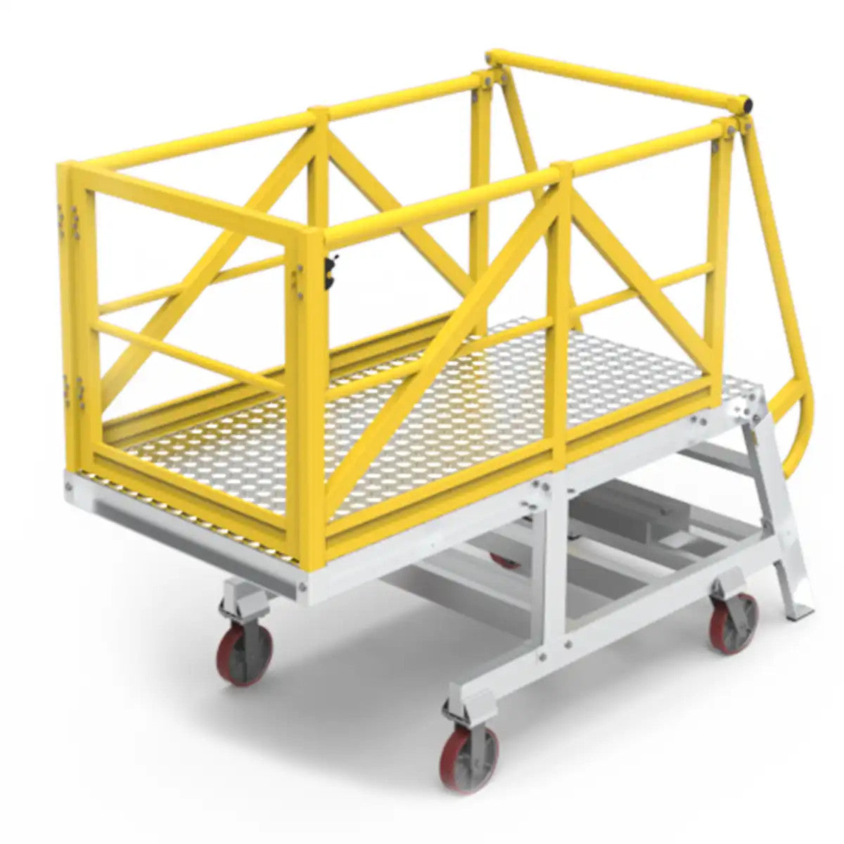 900mm Platform Height Cantilever Ladder | Industrial Access | Star Aluminium, view 3