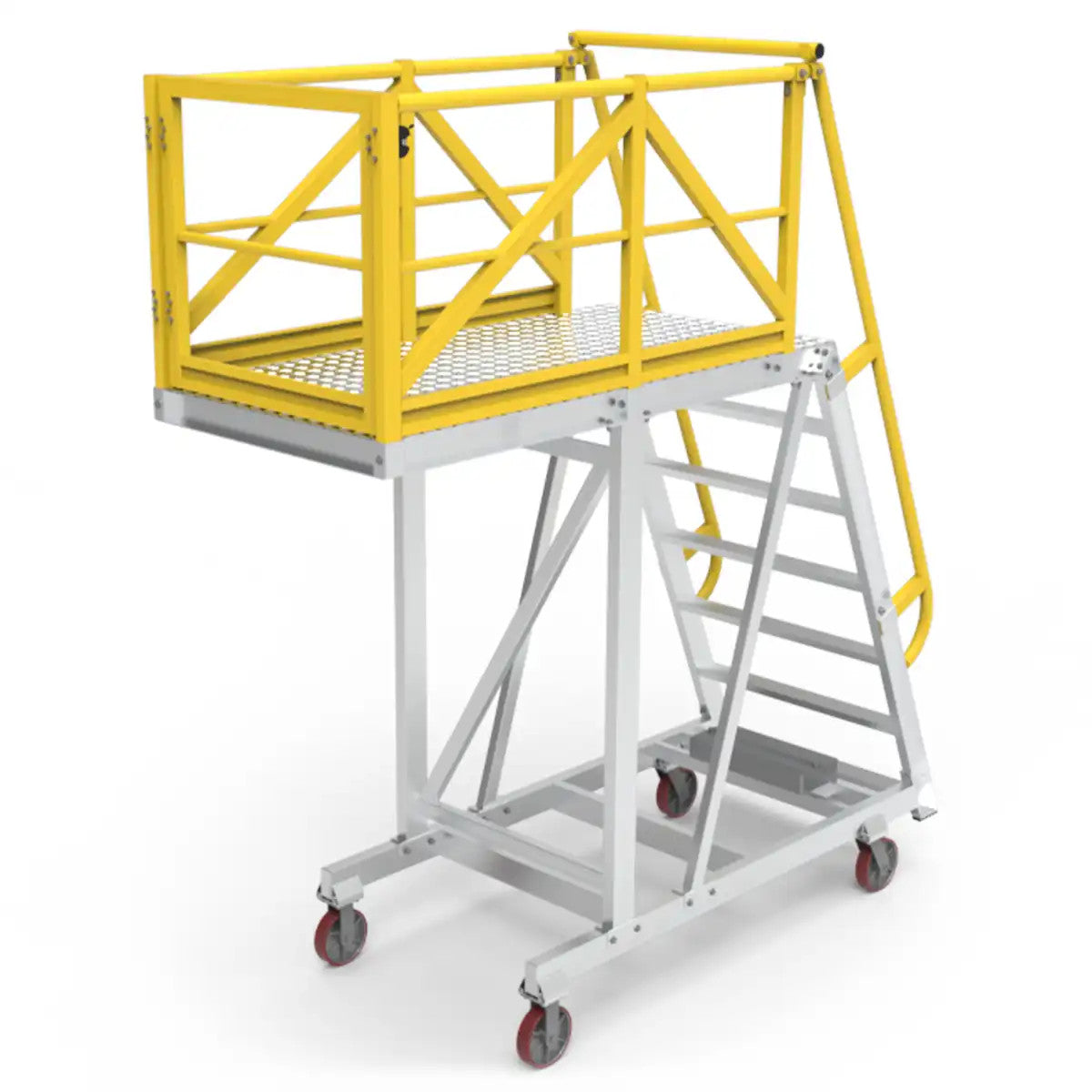 7 Step Cantilever Platform | Industrial Maintenance | Star Aluminium, view 3