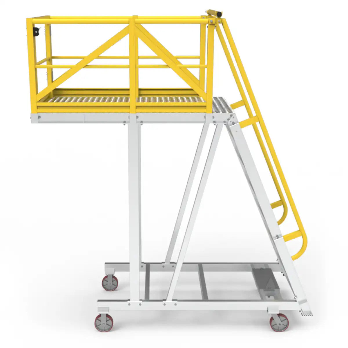 2400mm Platform Cantilever Ladder | Industrial Maintenance | Star Aluminium, view 3
