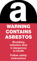 90x55mm Asbestos Warning Stickers | Site Remediation | Uniform Safety Signs
