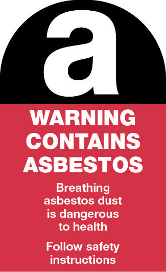 90x55mm Asbestos Warning Stickers | Site Remediation | Uniform Safety Signs