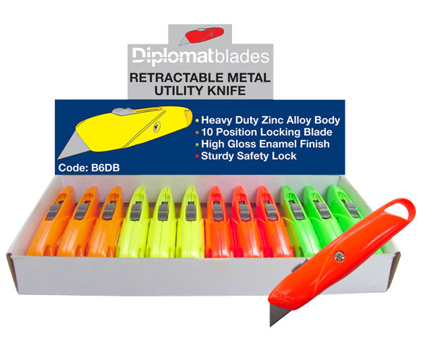 Fluoro Retractable Utility Knife, 12 per Box - view 2