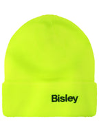 Knitted Acrylic Beanie with Stretchable Rib Knit and Roll Up Cuff - view 2