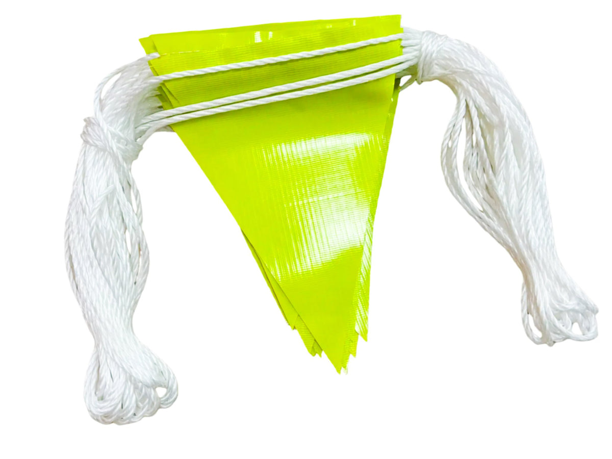 Hi-Vis Yellow Bunting Flag Line