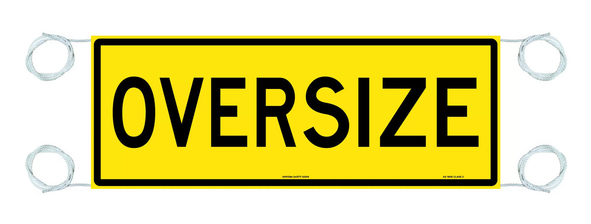 1200x450mm Oversize Banner | Heavy Haulage | Uniform Safety Signs