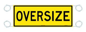 1020x250mm Self Adhesive Class 2 Oversize Vehicle Sign | Uniform Safety Signs