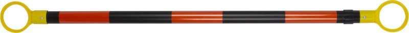 Retractable ABS Cone Bar - Orange/Black - view 1