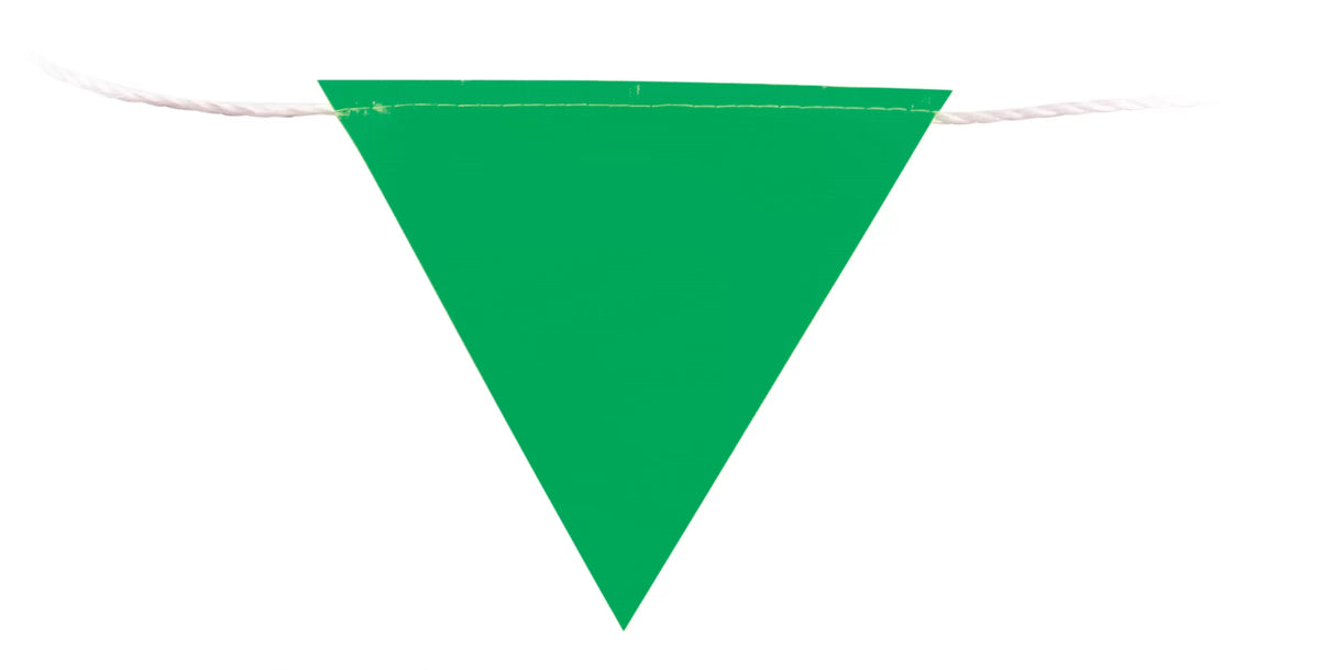 30m Green Bunting Flags | Site Zoning | Uniform Safety Signs