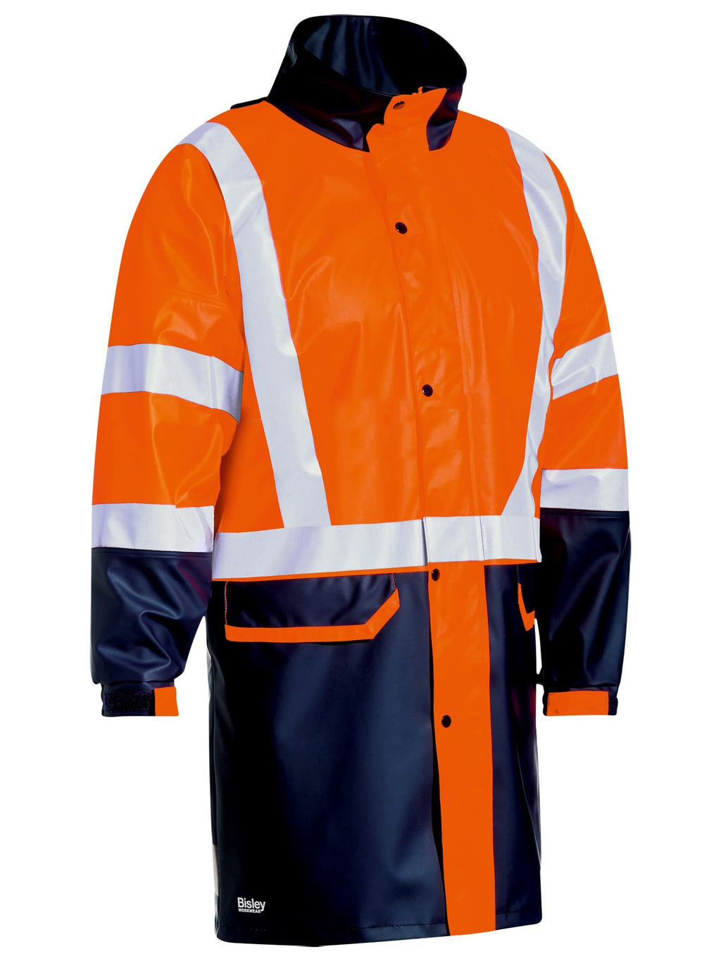 Men's Taped Hi Vis Stretch PU Rain Coat - view 2