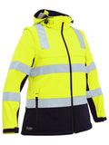 Women's Taped Two Tone Hi Vis 3-in-1 Soft Shell Jacket - view 1