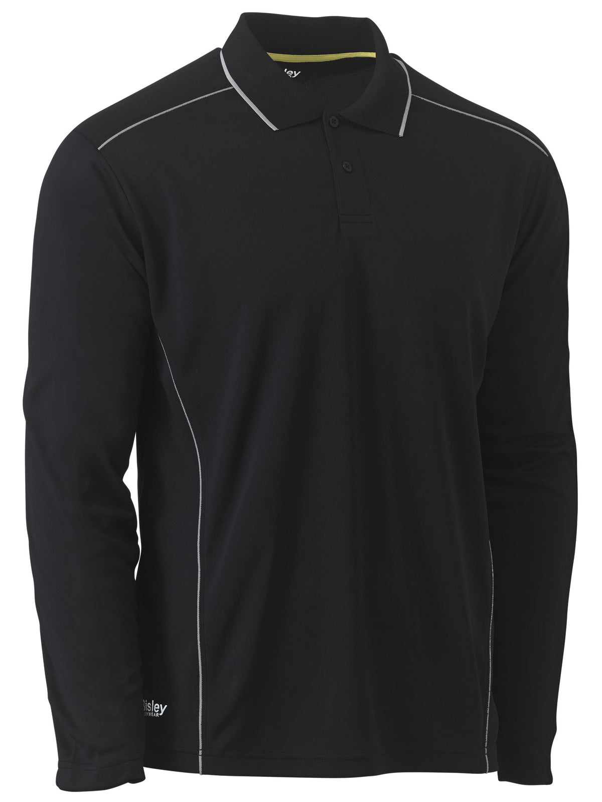 Cool Mesh Polo with Reflective Piping - view 1