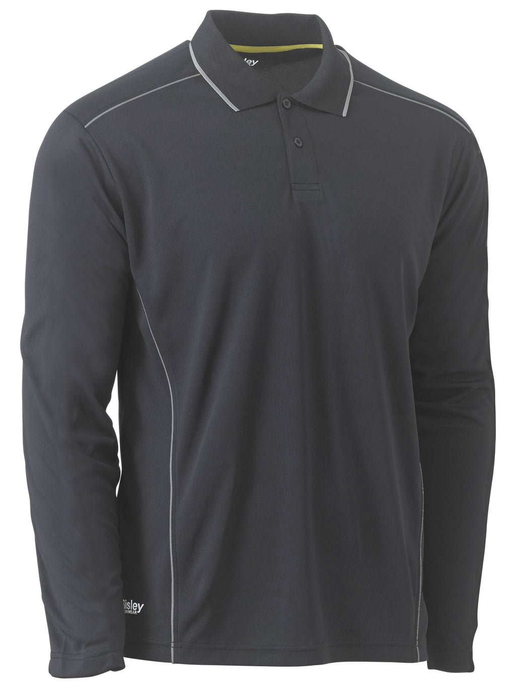 Cool Mesh Polo with Reflective Piping - view 2