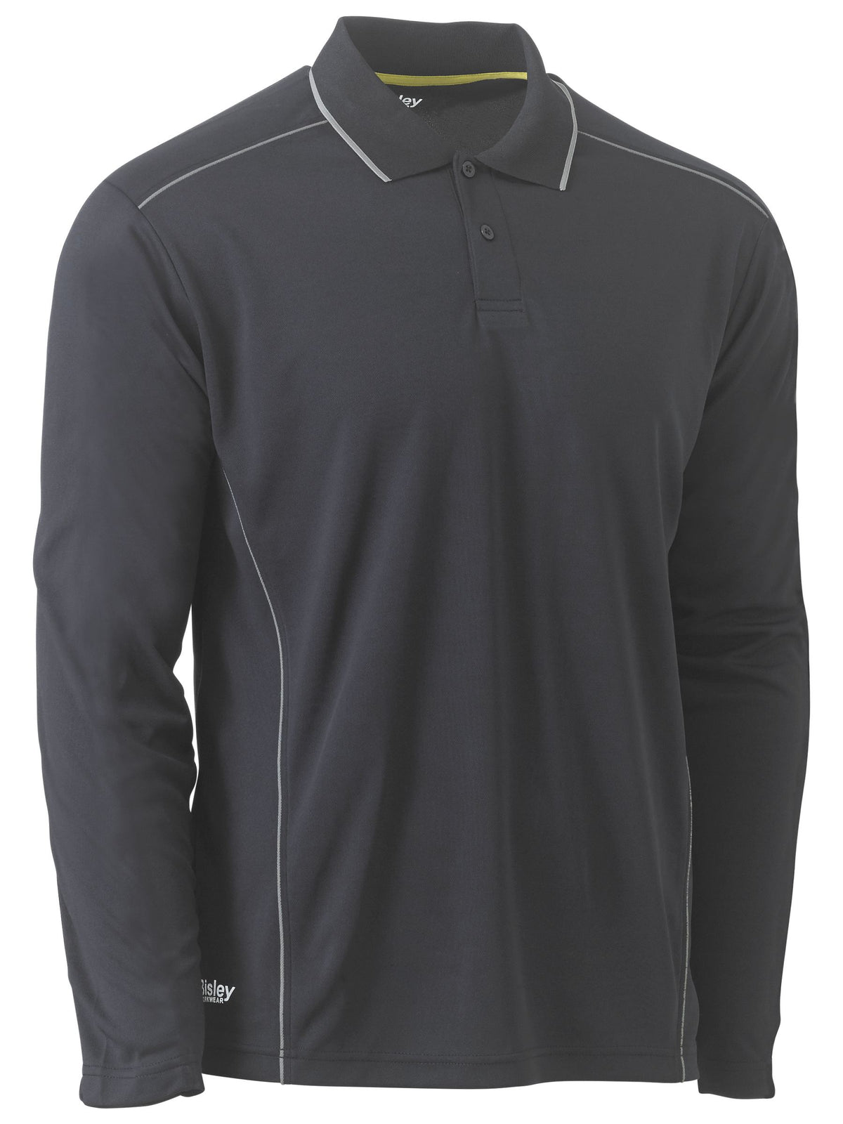 Cool Mesh Polo with Reflective Piping - view 2