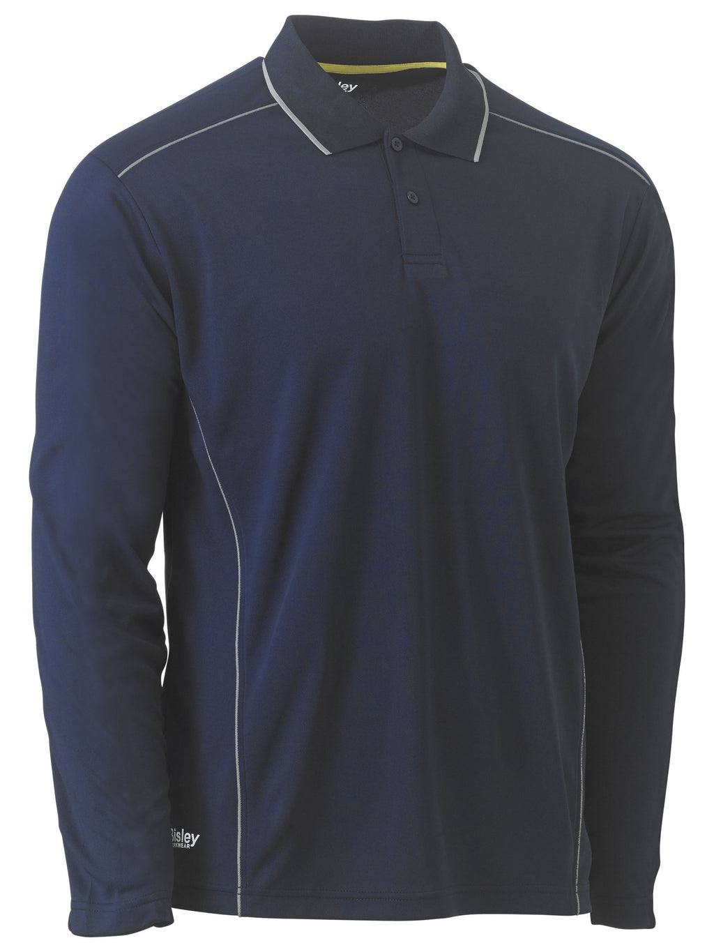 Cool Mesh Polo with Reflective Piping - view 3
