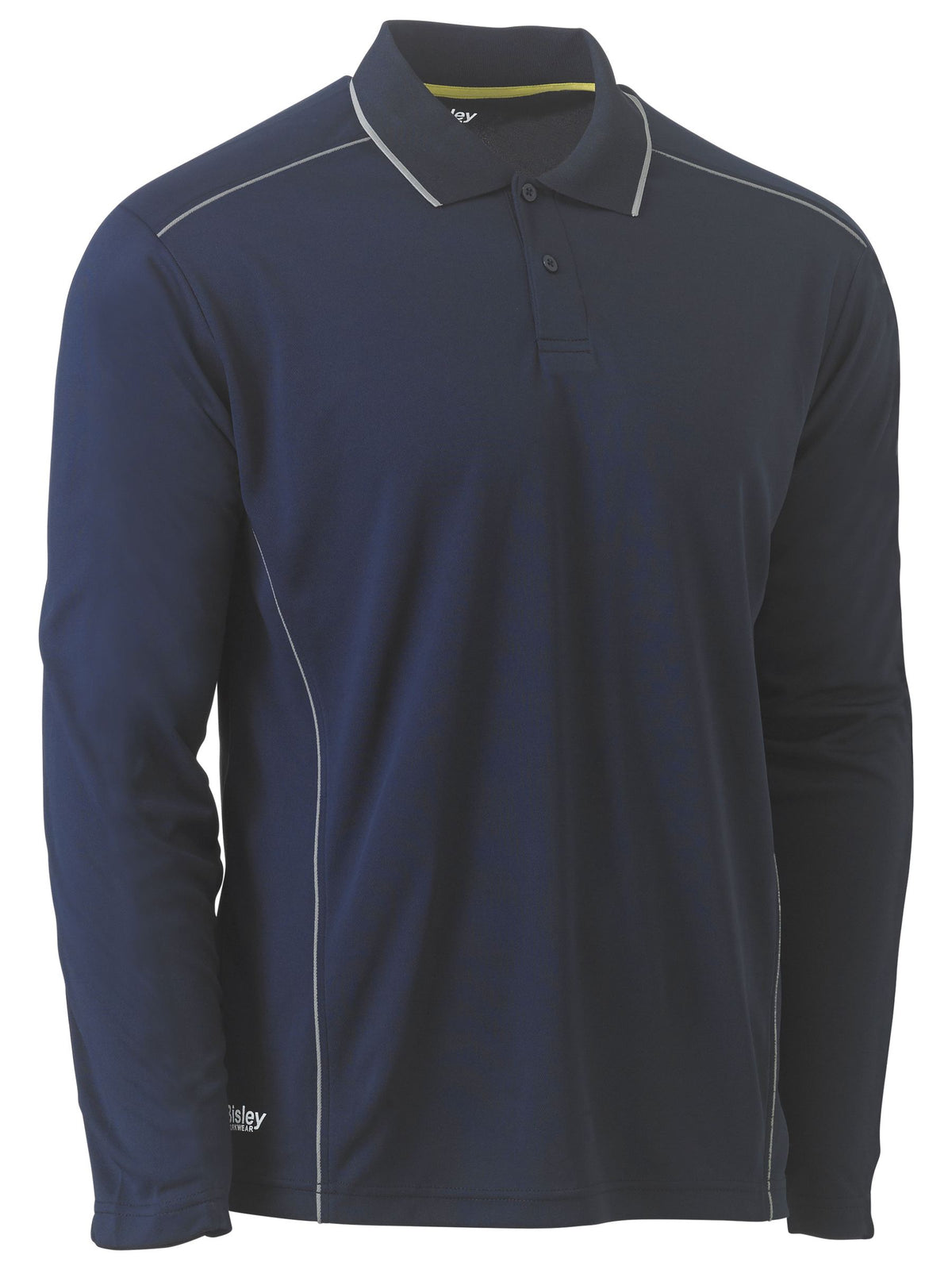 Cool Mesh Polo with Reflective Piping - view 3