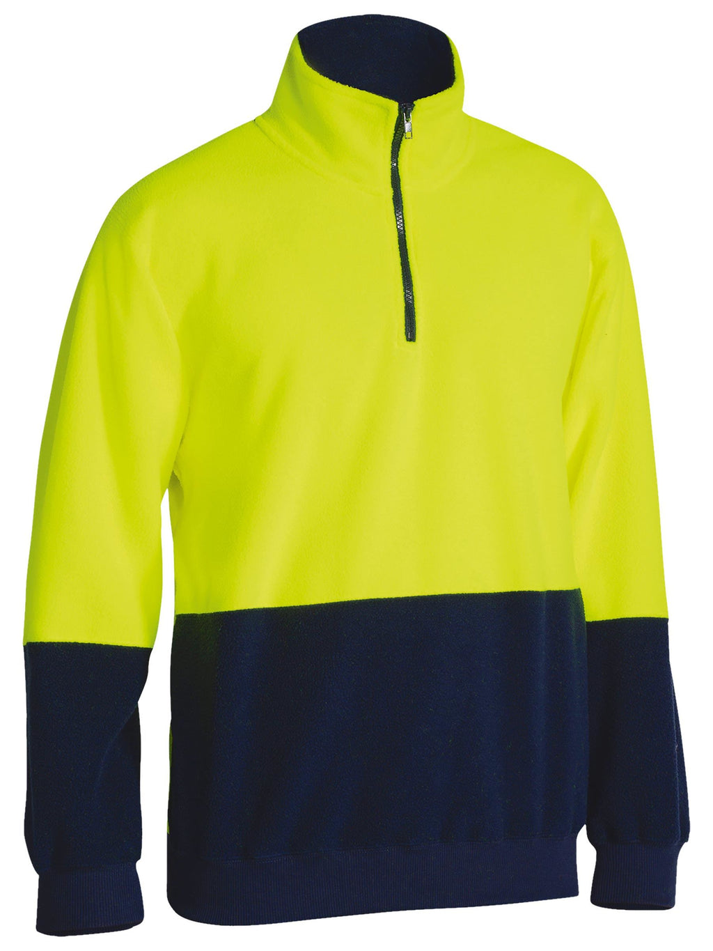 Hi Vis Polar Fleece Zip Pullover - view 1