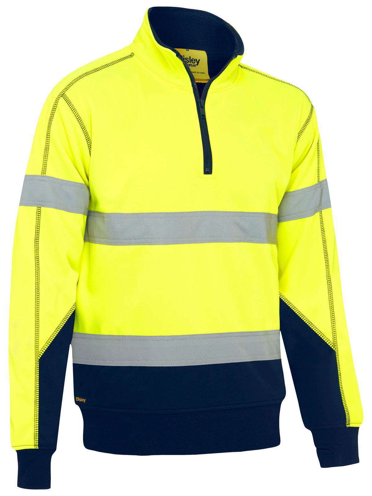 Hi Vis Fleece Pullover with Sherpa Lining - view 1