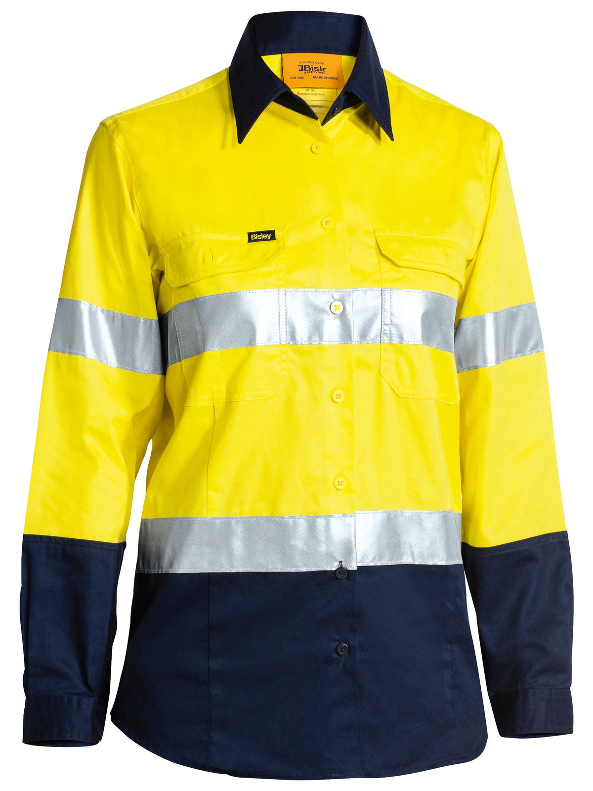 Women's Taped Hi Vis Cool Lightweight Drill Shirt - view 1
