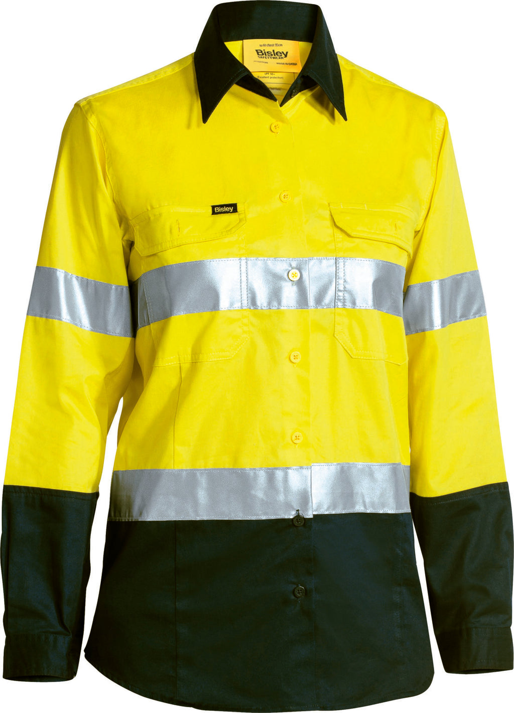 Women's Taped Hi Vis Cool Lightweight Drill Shirt - view 3