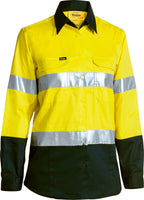 Women's Taped Hi Vis Cool Lightweight Drill Shirt - view 3