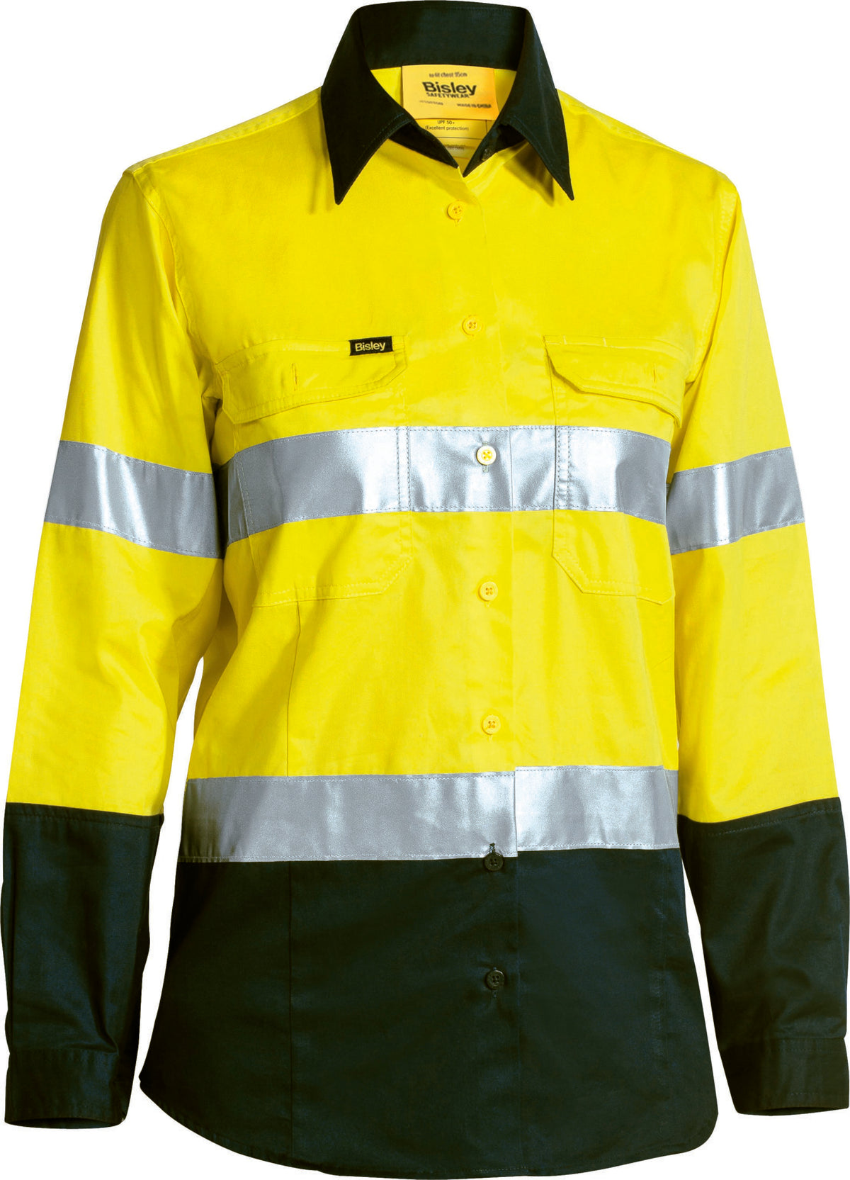Women's Taped Hi Vis Cool Lightweight Drill Shirt - view 3