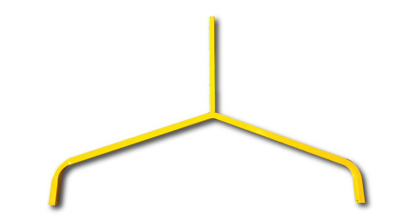 Yellow Curved Foot Bi-Pod Legs | Site Signage | Uniform Safety Signs