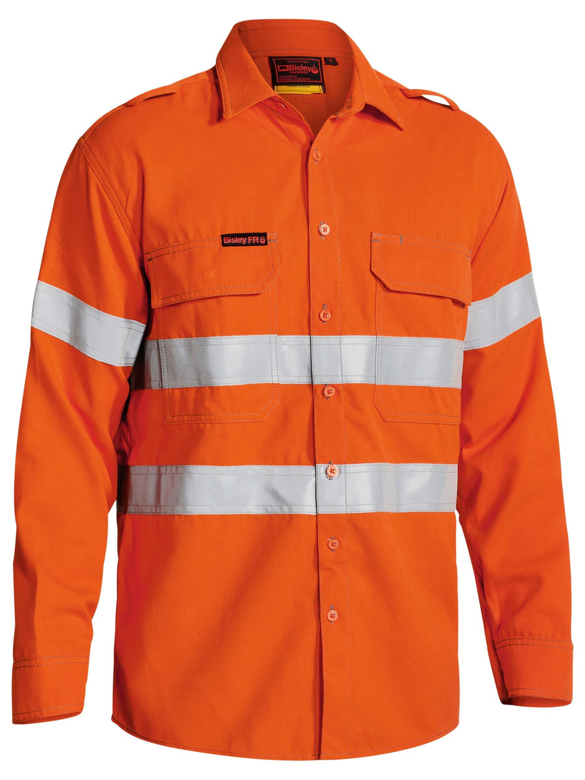 Men's Hi Vis Vented Shirt with FR Tape