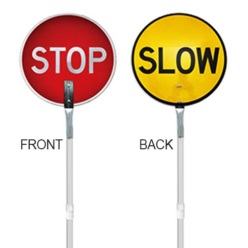 Stop slow baton with extendable handle - view 1