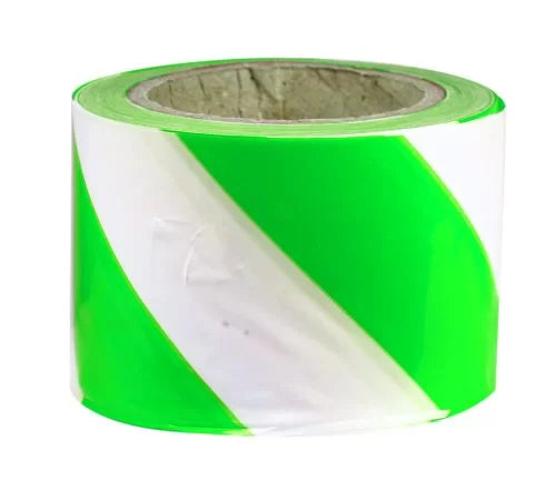 Green and White Barrier Tape | Site Demarcation | Uniform Safety Signs