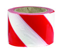 75mm Red/White Barrier Tape | Road and Site Safety | Uniform Safety Signs