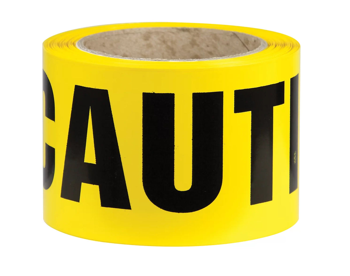 Black/Yellow Caution Barrier Tape | Site Delineation | Uniform Safety Signs