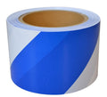 Blue and White Barricade Tape