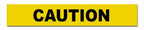 Barricade Tape Caution Black on Yellow - view 2