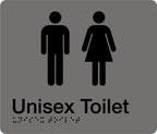 180x210mm Unisex Toilet Sign | Commercial Amenities | Uniform Safety Signs, view 2